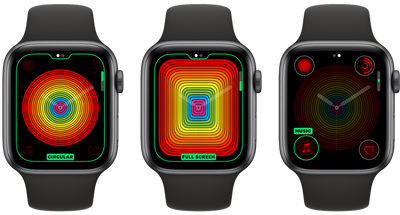 Apple Released watchOS5.2.1  Rainbow Dial with Hypnosis Function