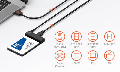 How to convert SATA hard drive to USB?