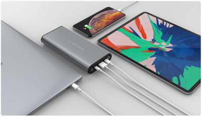 The First USB-C Power Bank Born! 100W input and output, 27000mAh