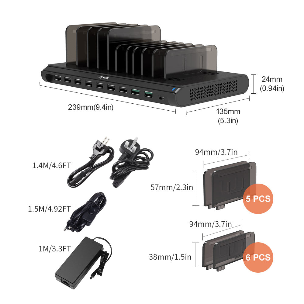 10 Ports USB Charging Station 108W