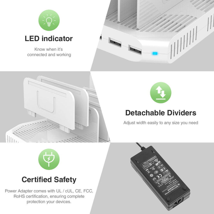 10 Ports USB Charging Station 96W