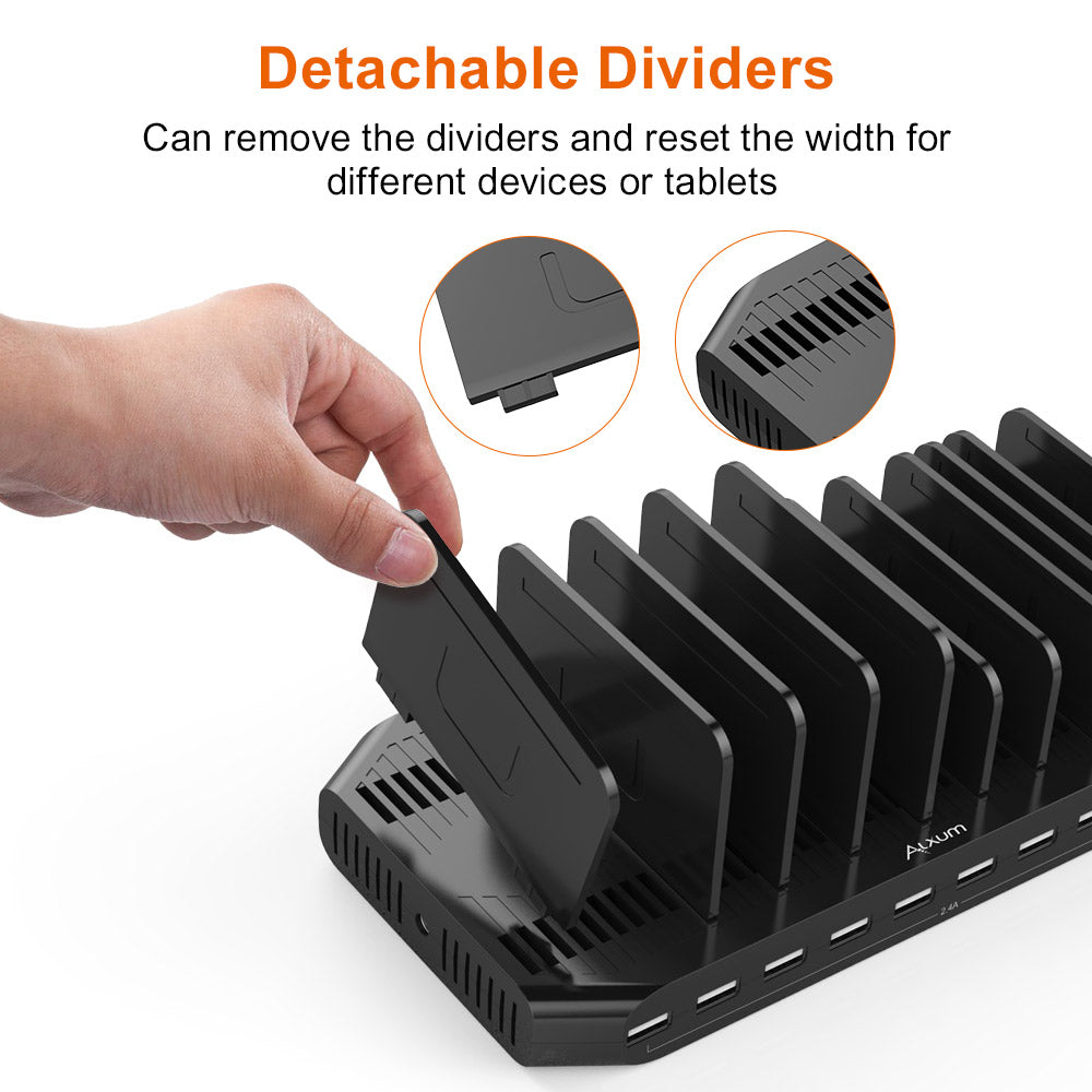 10 Ports iPad iPhone Charging Station 60W
