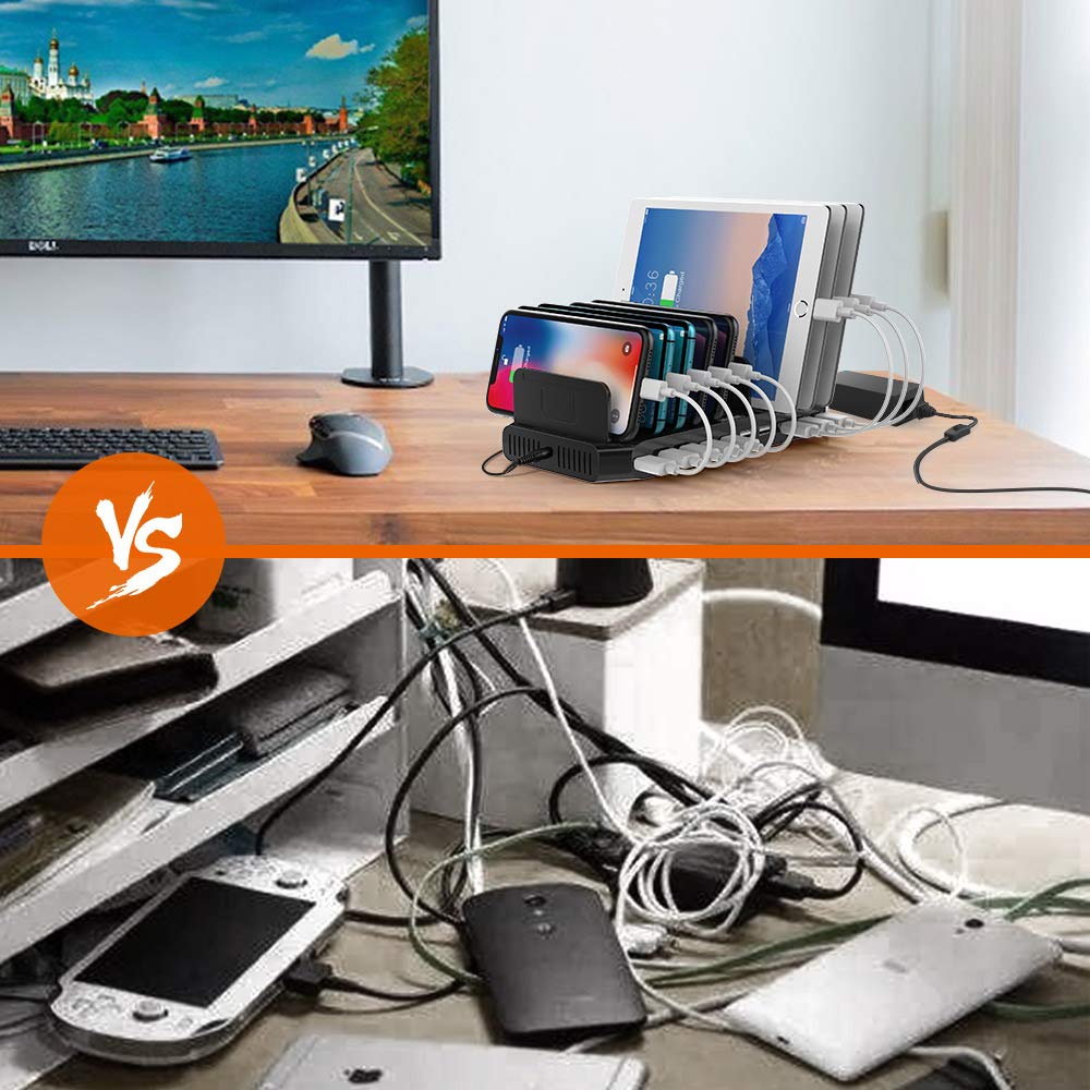 10 Ports iPad iPhone Charging Station 60W