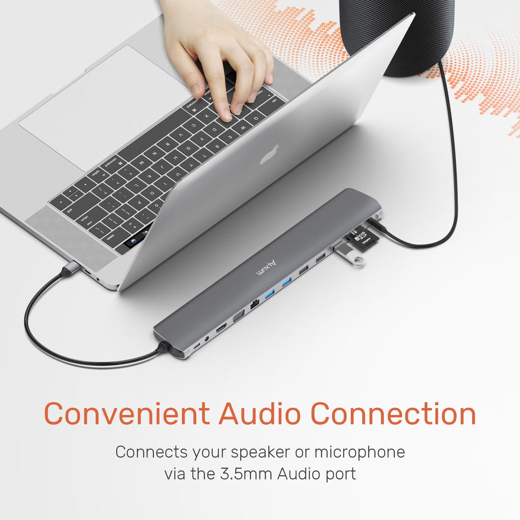 12-in-1 Dual Monitor USB C Hub