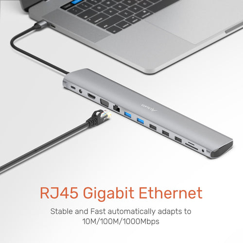 12-in-1 Dual Monitor USB C Hub