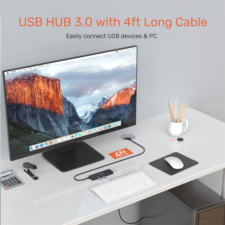 4-Port USB 3.0 Extension Hub