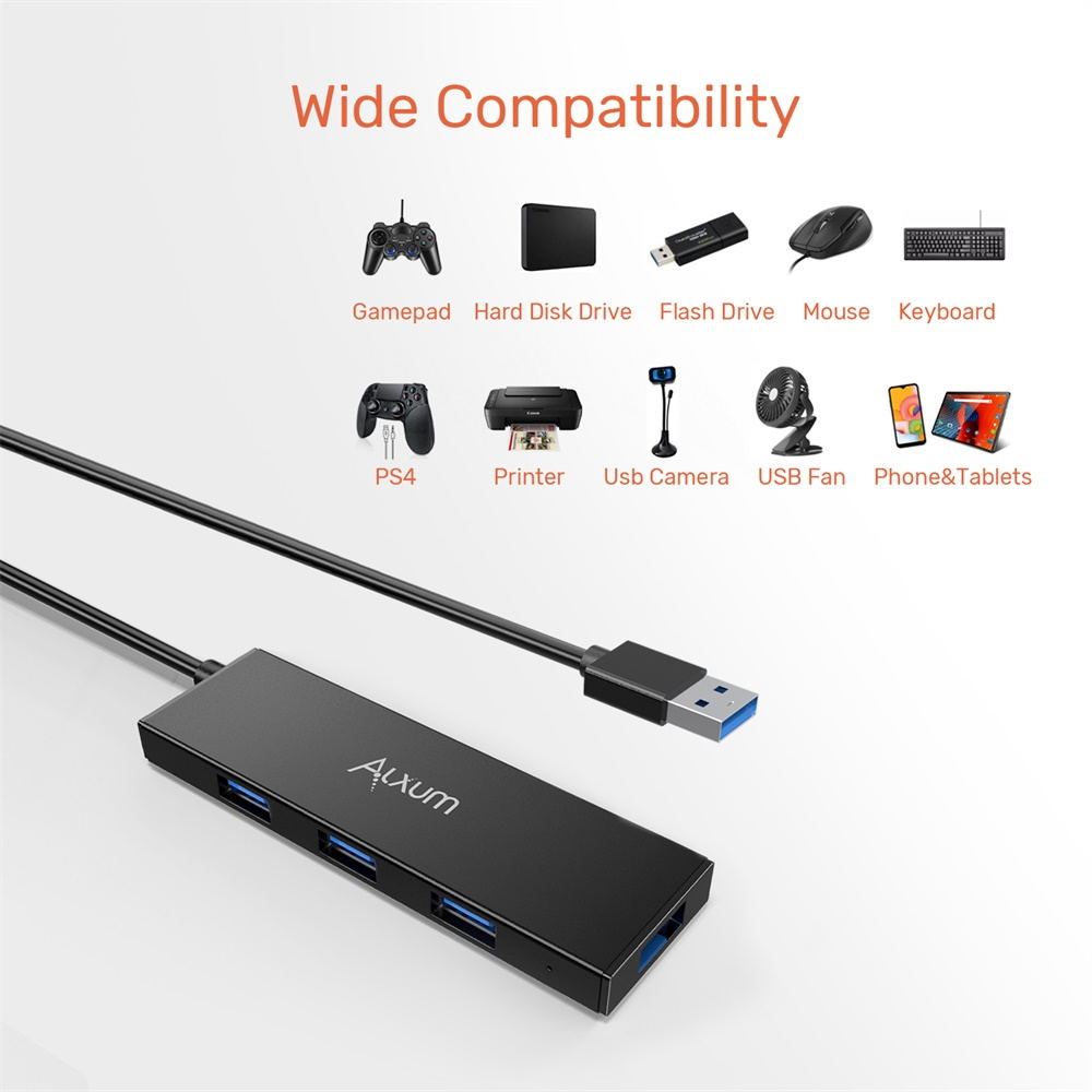 4-Port USB 3.0 Extension Hub