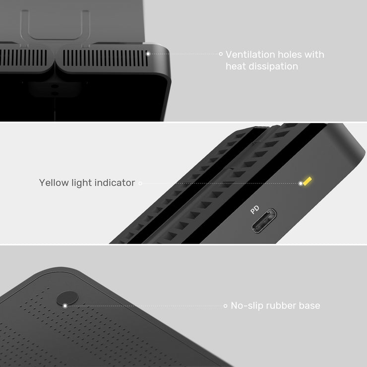 8-Port Transformable Wall Mount Charging Station with Quick Charge 3.0