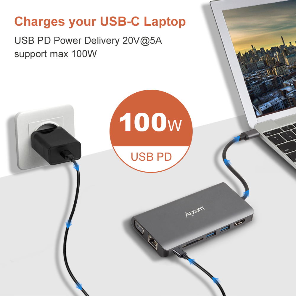 8-in-1 USB C Hub
