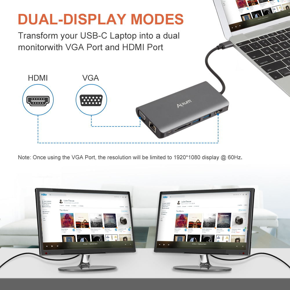 8-in-1 USB C Hub