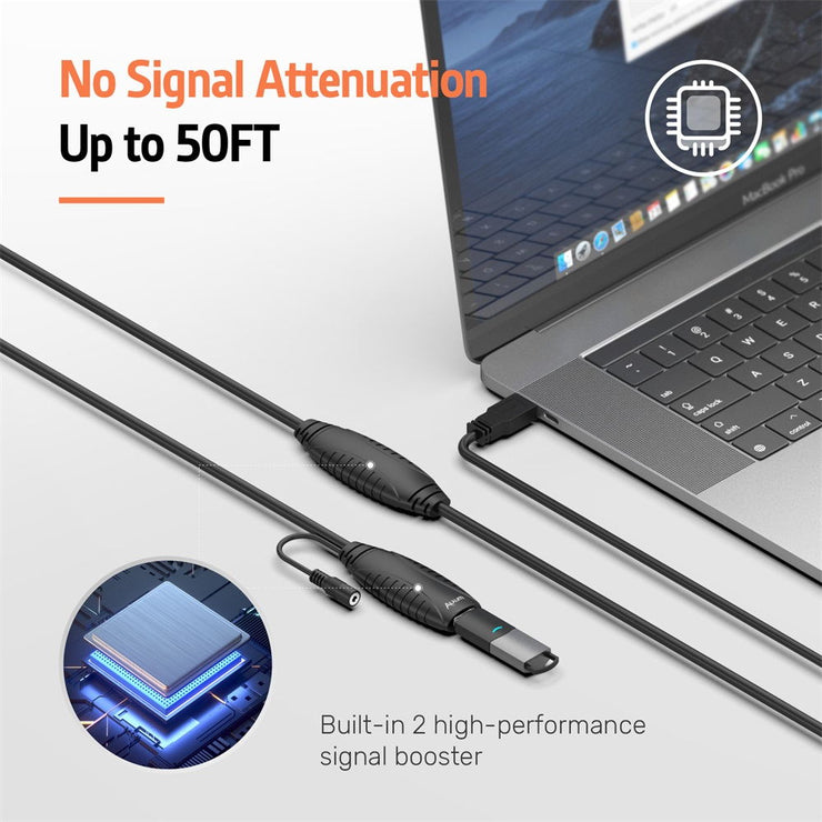 Active USB Extension Cable 15M50FT
