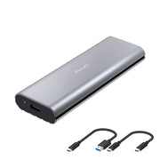 Aluminum M.2 NVME SSD Enclosure with USB Type A & C Cable