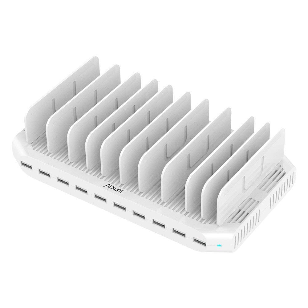Alxum 10 Ports USB Charging Station 96W