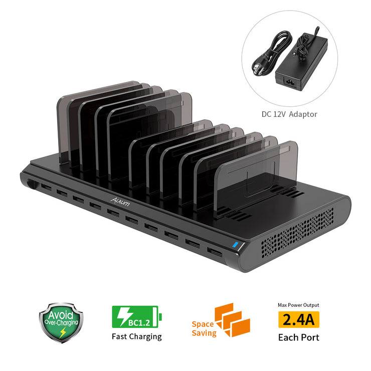 10 Ports USB Charging Station 108W