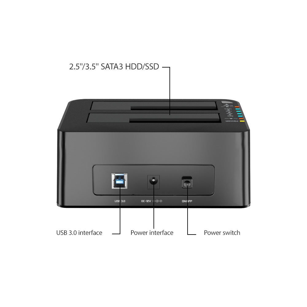 Clone Hard Drive Docking Station USB 3.0 to SATA