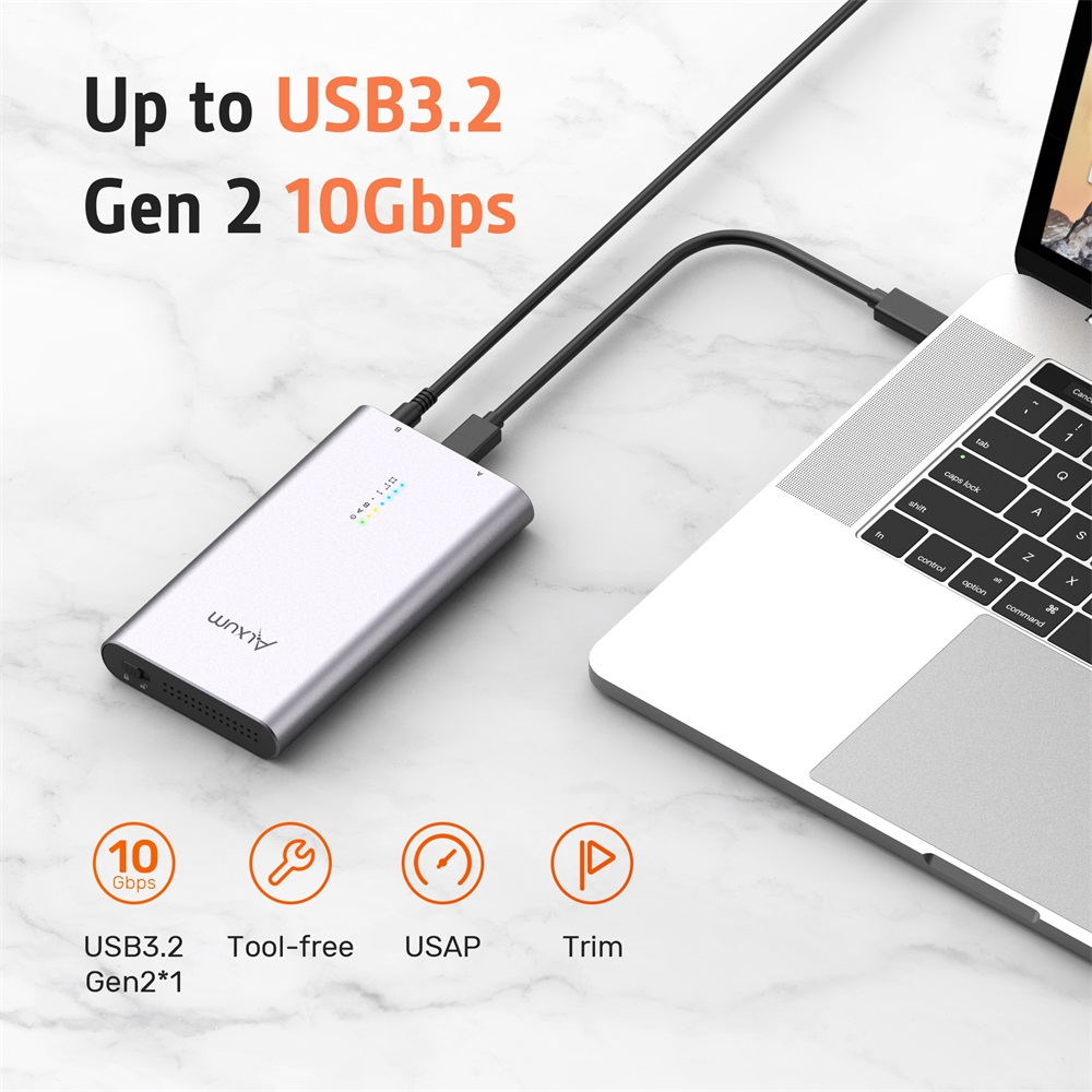 Dual Bay M.2 SSD Enclosure (PCIe NVMe)