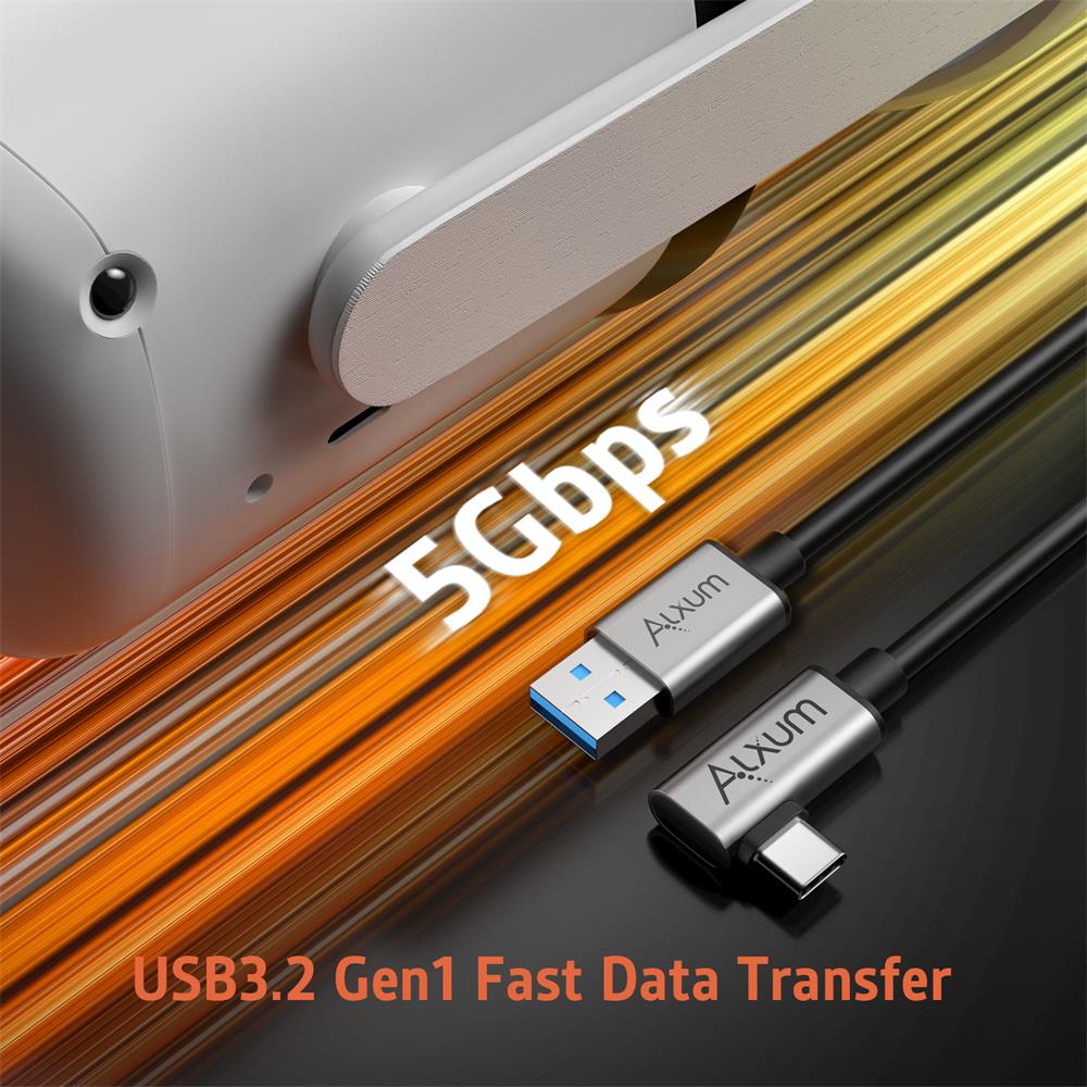 Oculus Quest 2 Link Cable 16ft USB Type-A to C