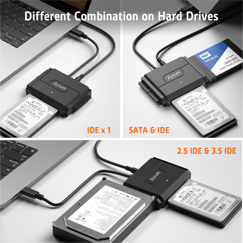 SATA IDE to USB C Hard Drive Adapter