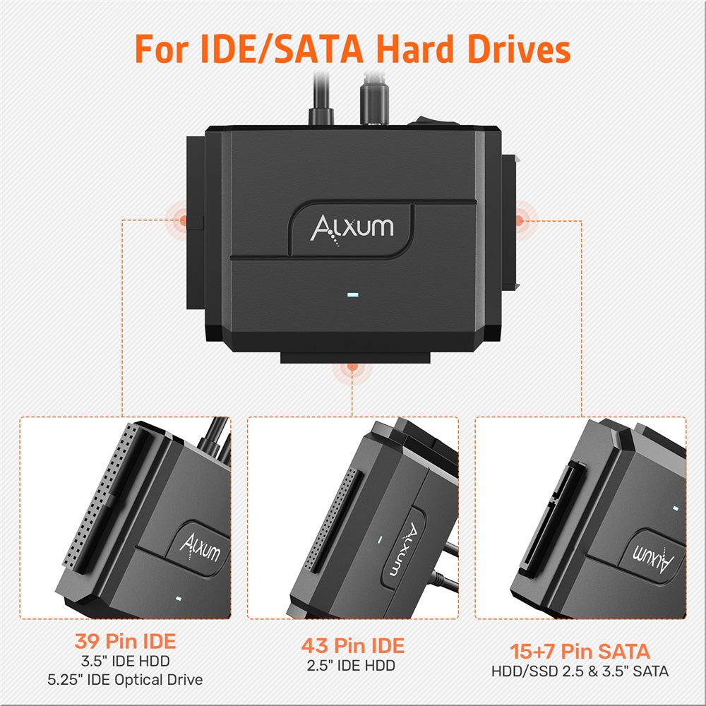 SATA IDE to USB C Hard Drive Adapter