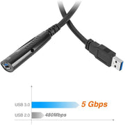 USB 3.0 Extension Cable with Signal Amplifier (5M/16FT)