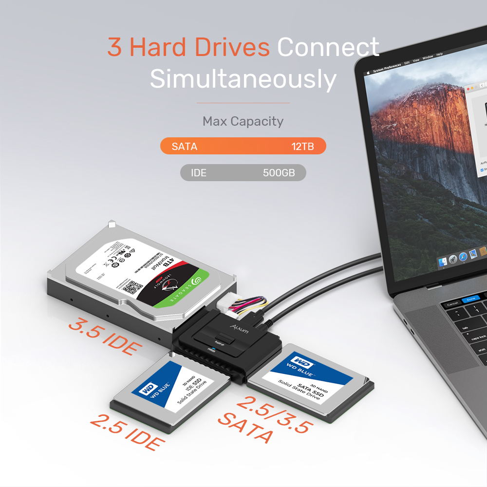 USB A IDE SATA Hard Drive Adapter