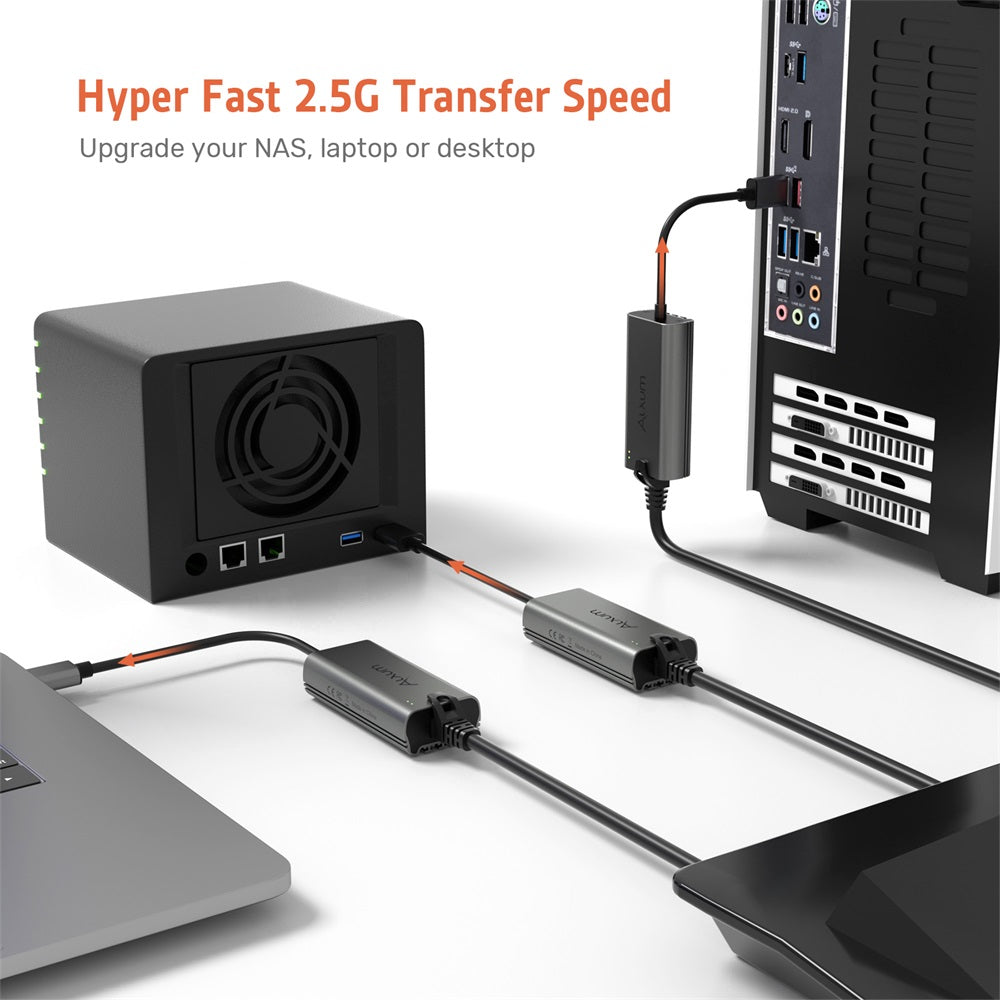 USB A to 2.5G Ethernet Adapter