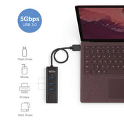 USB C Ethernet Adapter to 3-Port USB 3.0 Hub