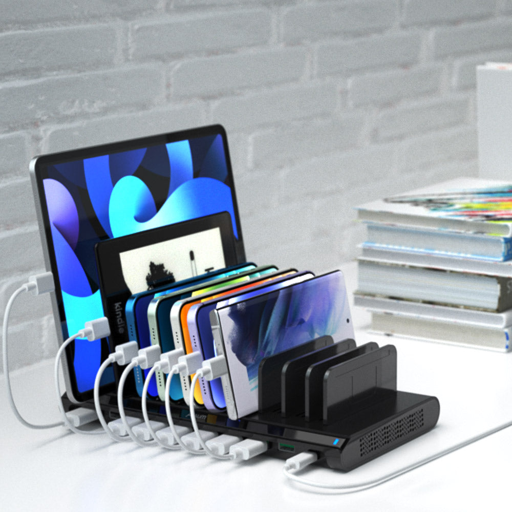 USB Charging Station 10 Ports With Type-C Port 120W