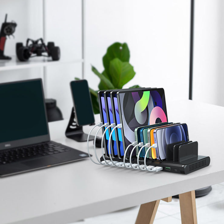 USB Charging Station 10 Ports With Type-C Port 120W