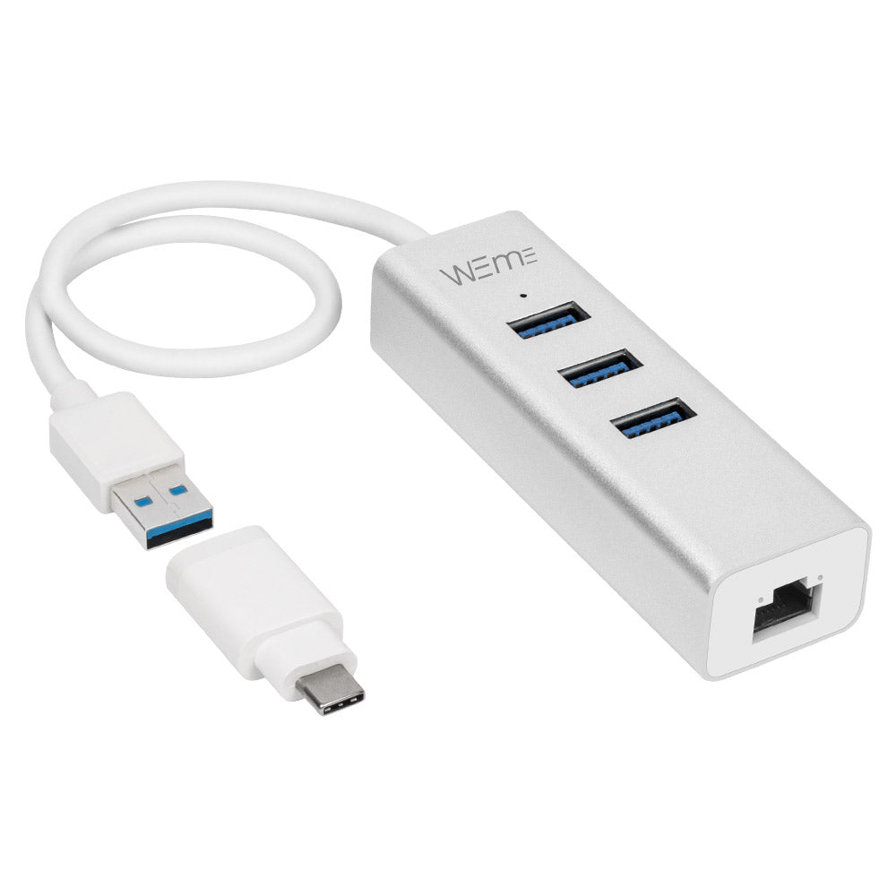 USB Ethernet Adapter to Type C Hub