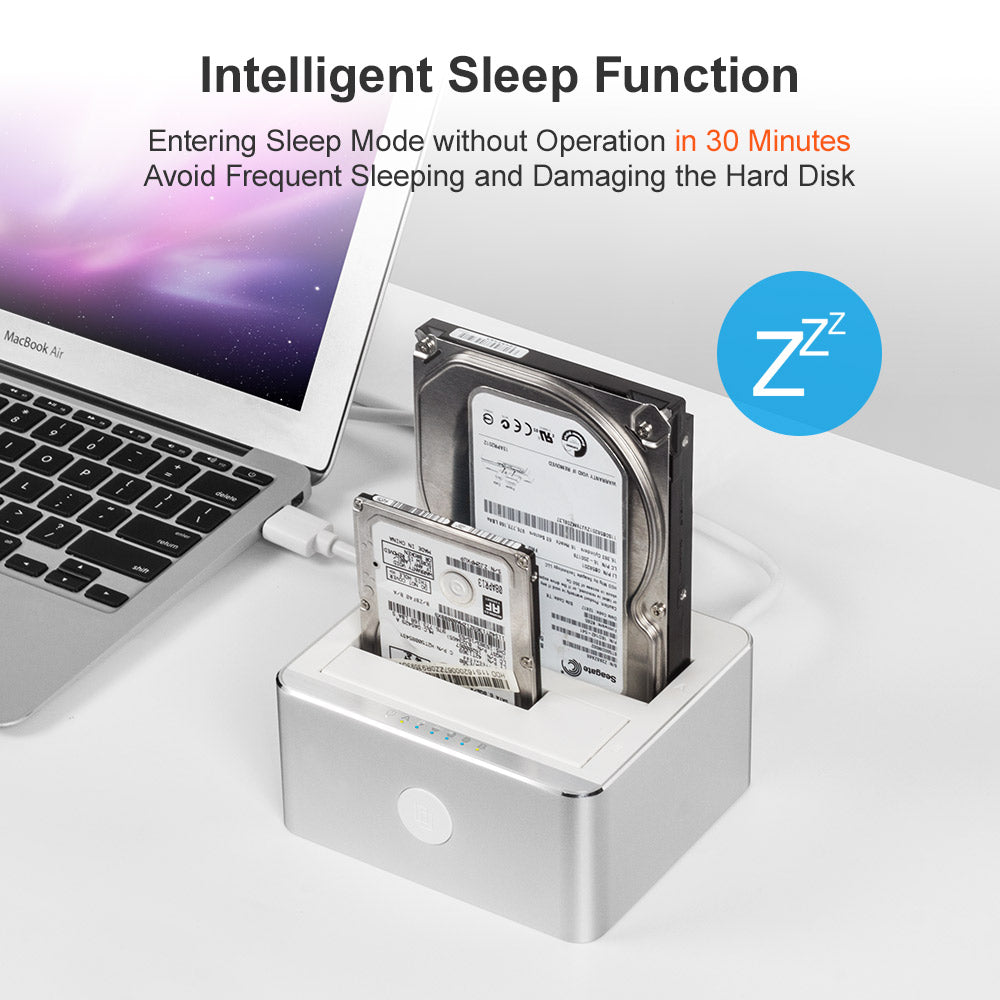USB 3.0 Hard Drive Docking Station Offline Clone 