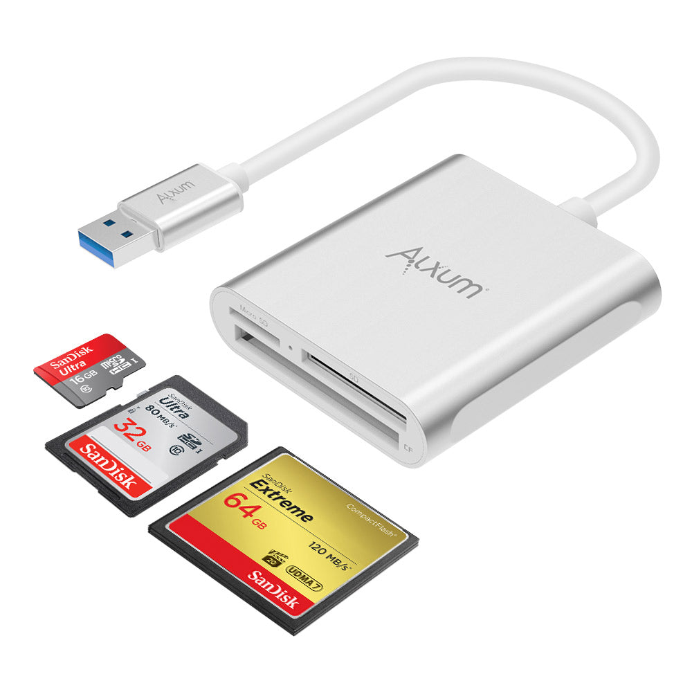 USB 3.0 Memory Card Reader  for SD, Micro SD, CF Card