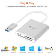USB 3.0 Memory Card Reader  for SD, Micro SD, CF Card