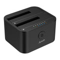 USB C & USB A Hard Drive Docking Station with Offline Clone Function