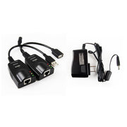 USB 2.0 Ethernet Extender to RJ45 Over Cat55E6 (100M328FT)